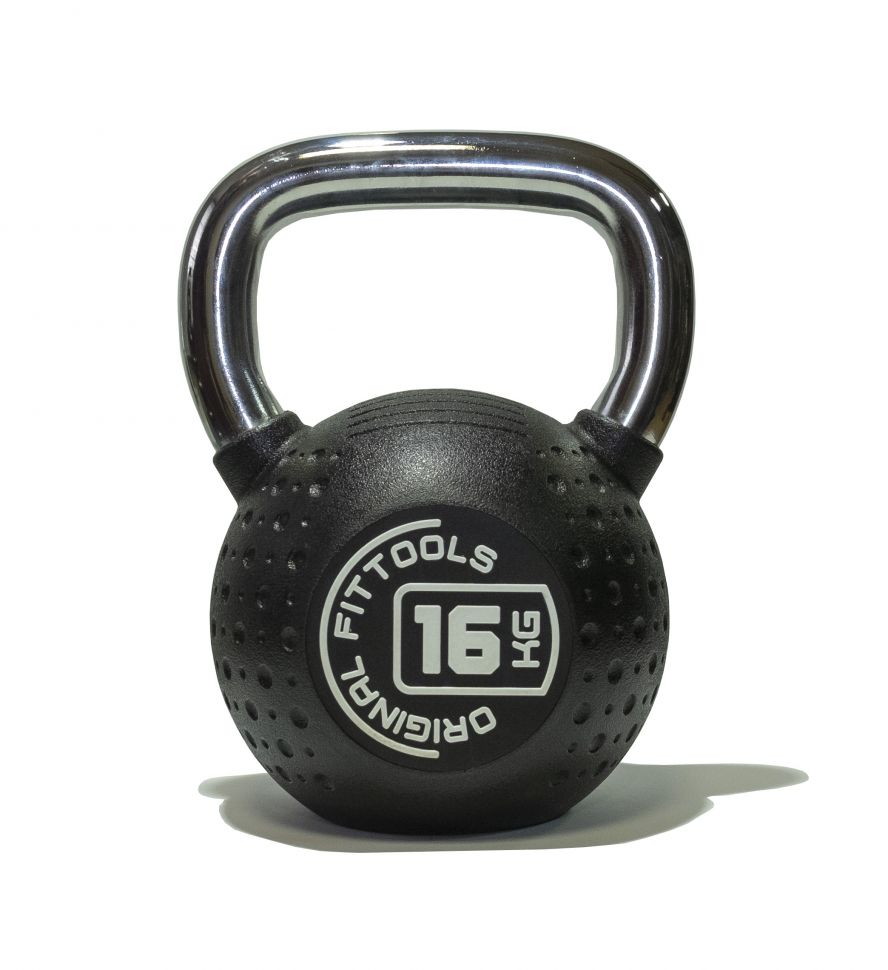 Гири с хромированной ручкой полиуретан (CPU) Original FitTools от 4 до 32 кг 